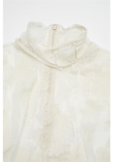 top jacquard donna bianco in cotone ACNE STUDIOS | AL0398AEG
